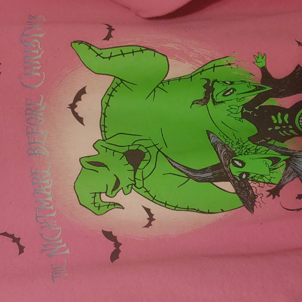 Pink Nightmare Before Christmas Graphic Hoodie